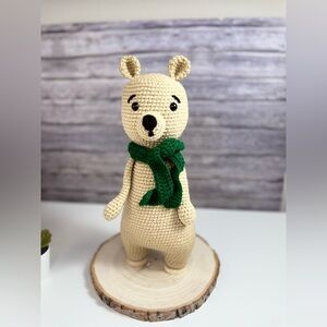 Handmade Lolo The Bear Crochet Amigurumi Doll